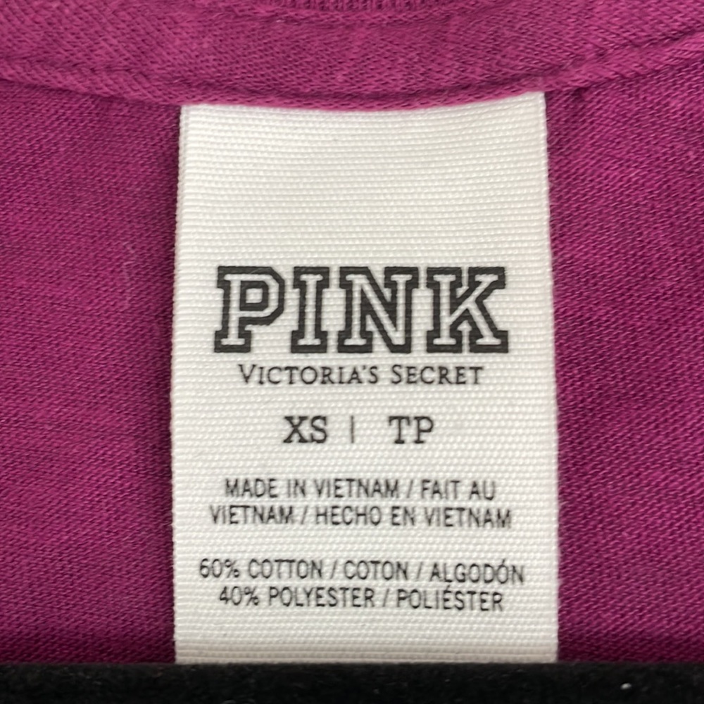 Victoria’s Secret PINK Racerback Tank, Raspberry, Size XS - Picture 3 of 4
